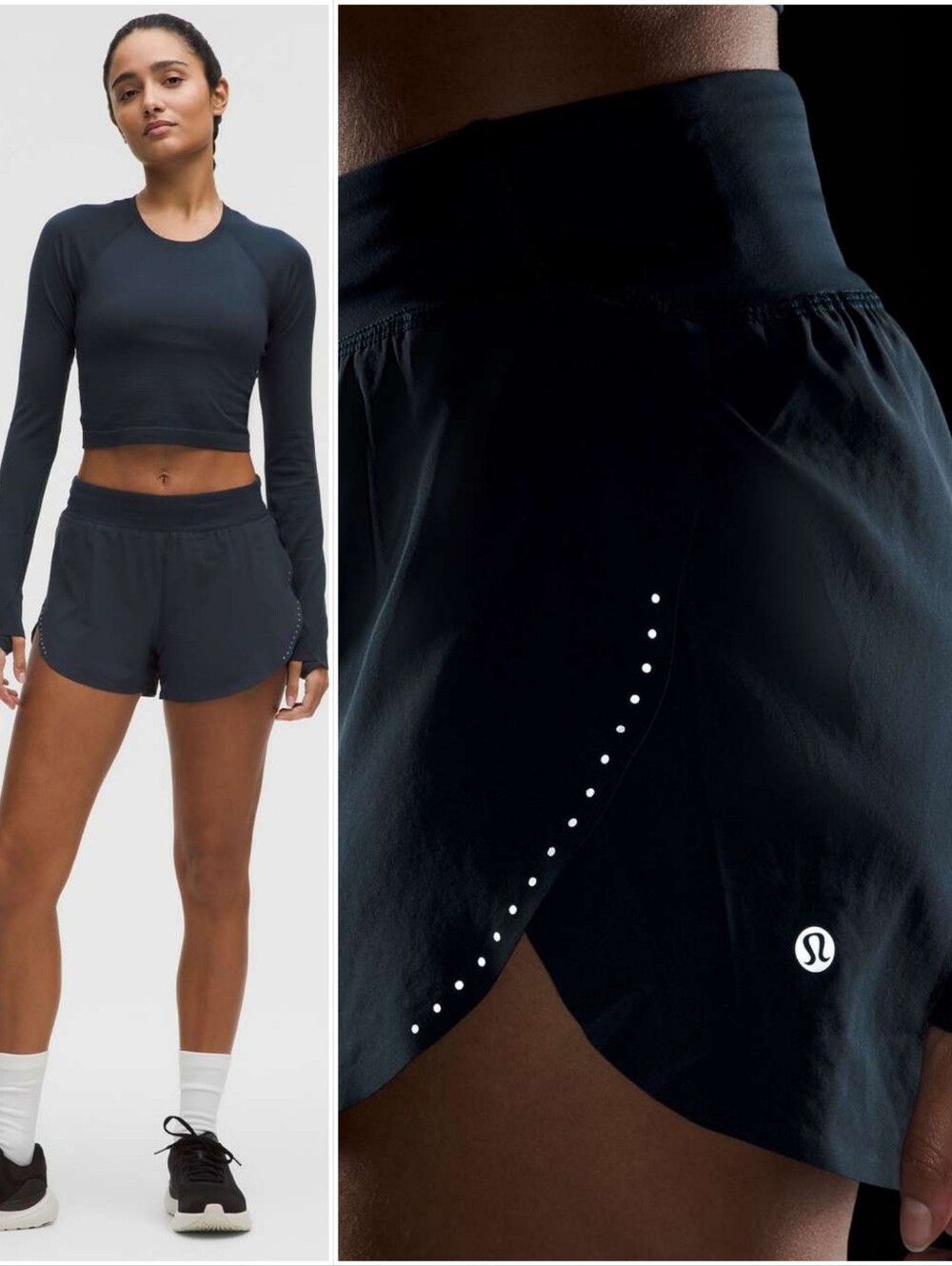 🆕️ Lululemon Fast and Free High-Rise Classic-Fit Split Short 3" in True Navy